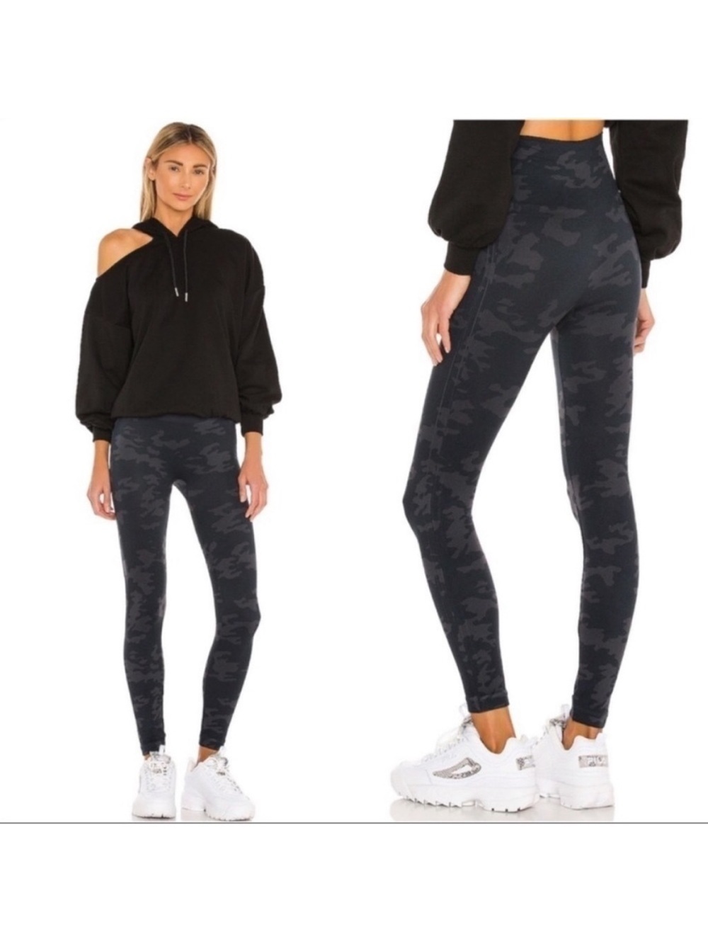 Spanx Look At Me Now Seamless Leggings Black Camo